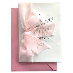 Poročno darilo Rose - kaligrafsko voščilo