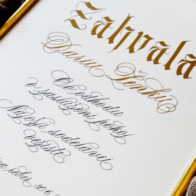 Listina v kaligrafiji