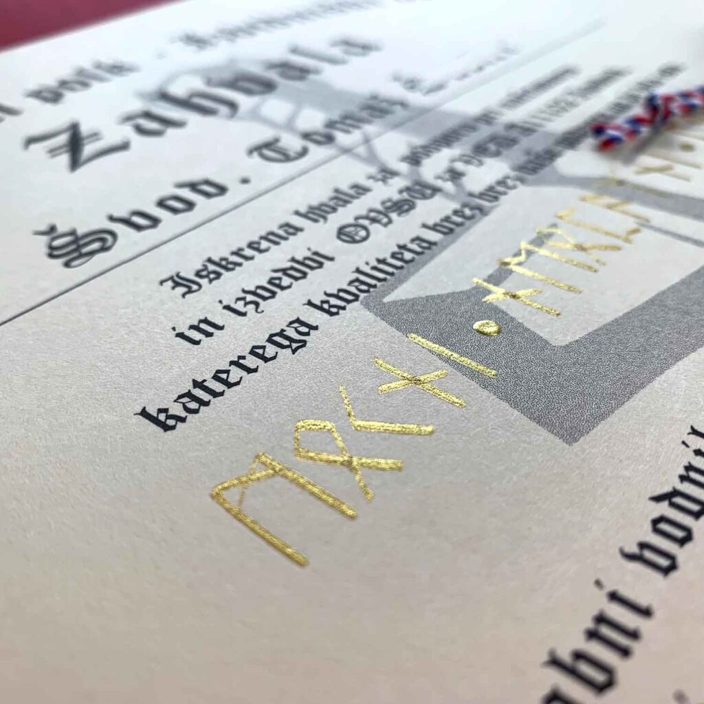 Thank you with calligraphy