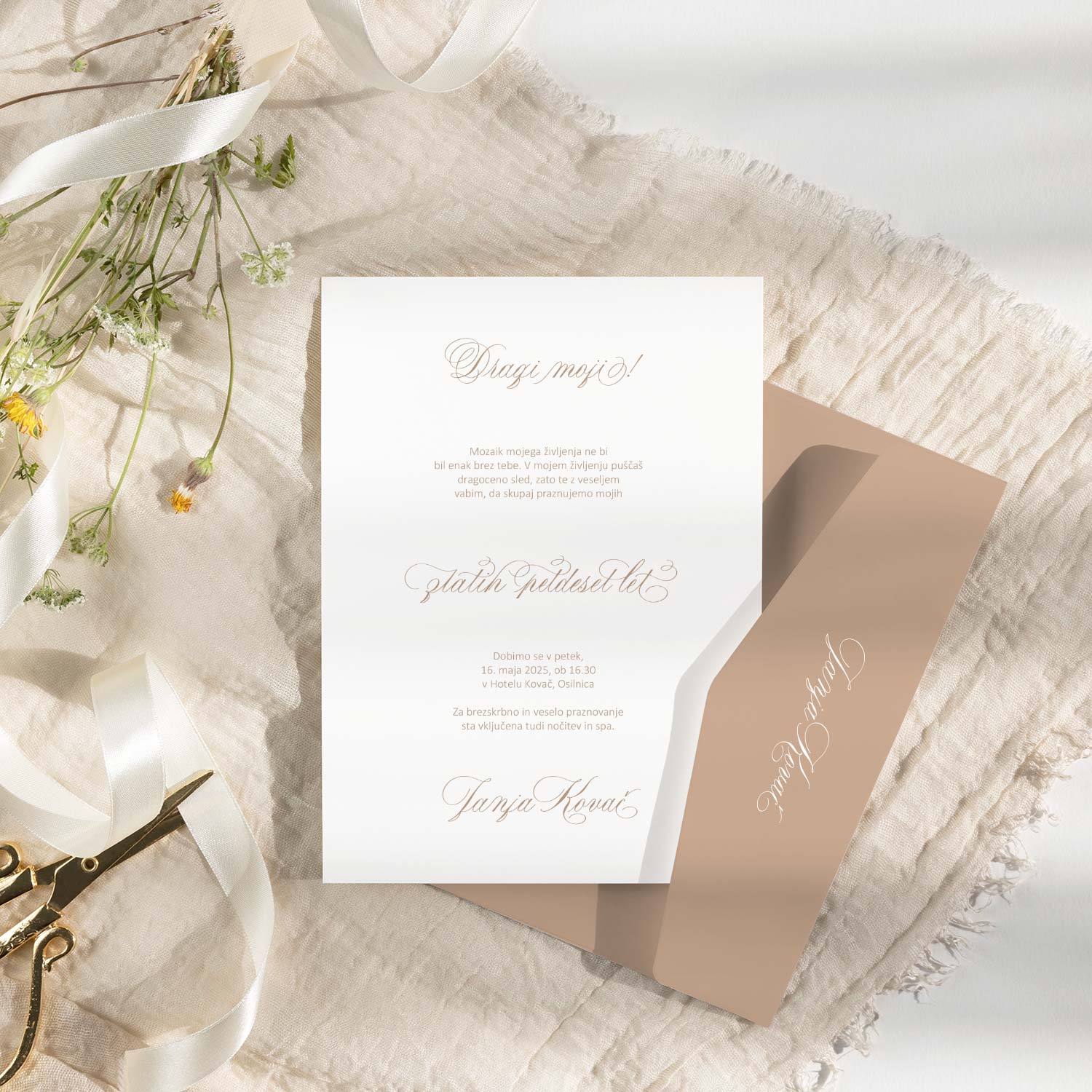 Vabila za rojstni dan - Z unikatno kaligrafijo - Slika 4